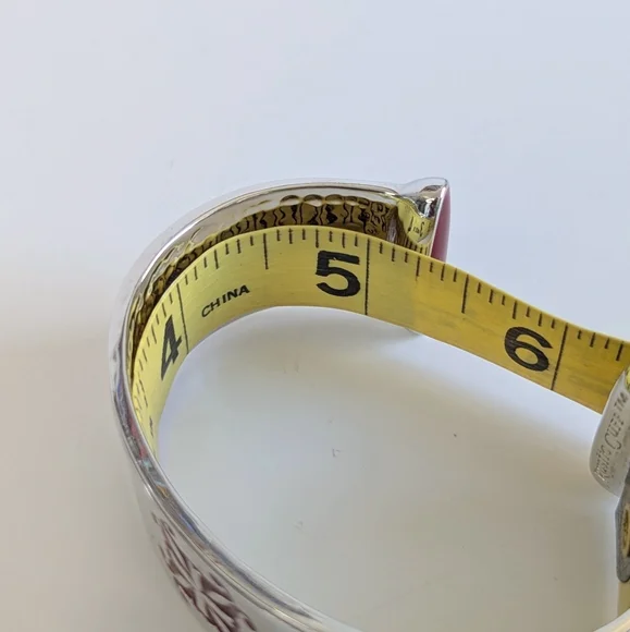 Set/ 2 Rustic Cuff Open Cuff Bracelets Silver Tone Mixed Metal - Picture 8 of 10